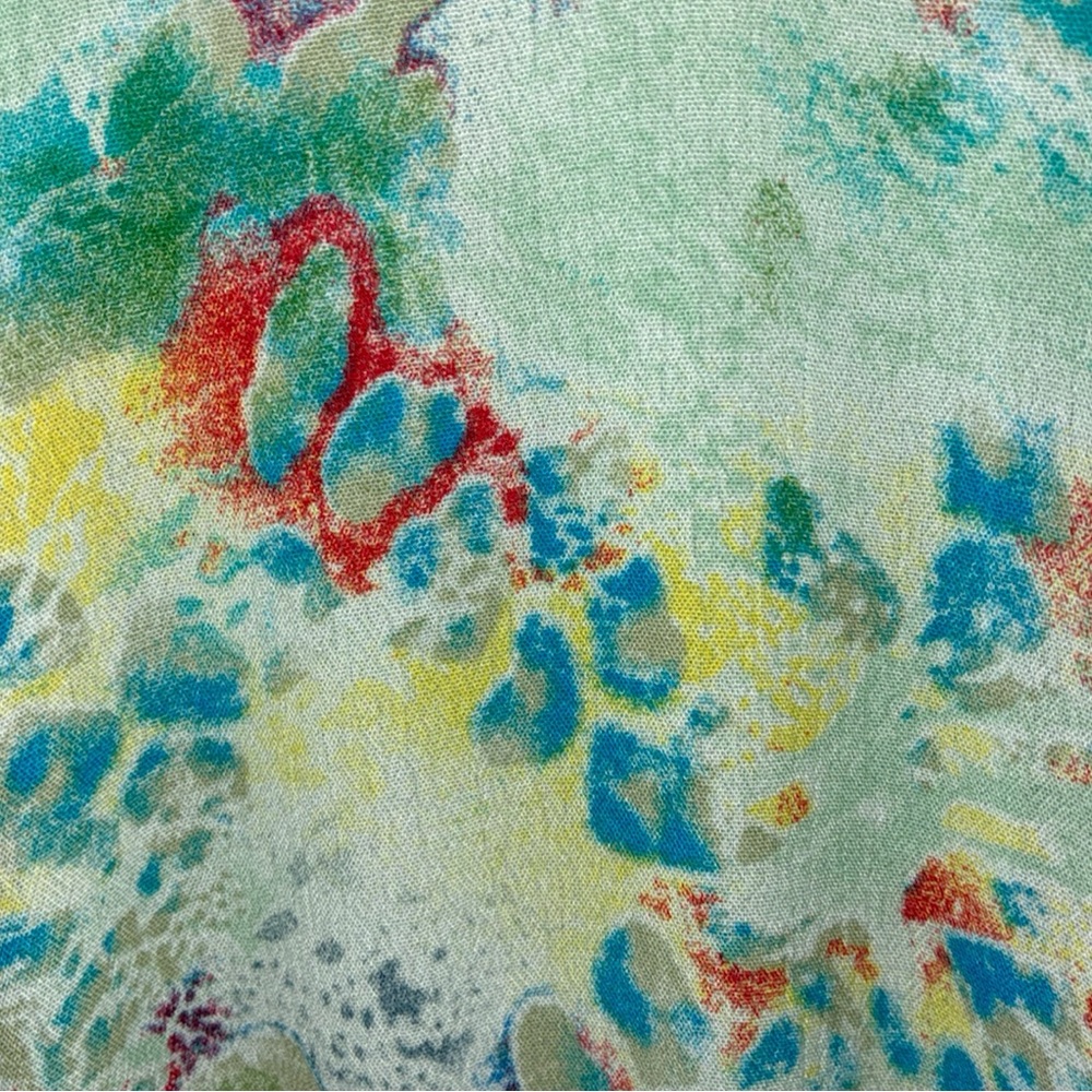 Entro Aphrodite Maxi Dress Paint Splatter Watercolor Maximalist Boho Hippie Vibe - Picture 3 of 5